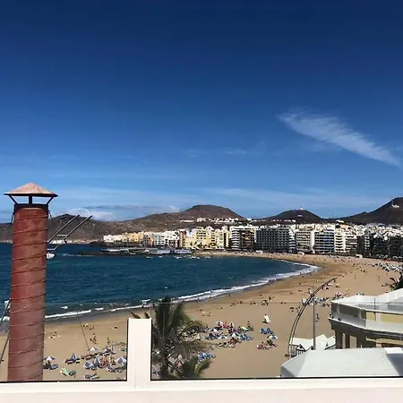 Beachfront Rooftop In Las Canteras *